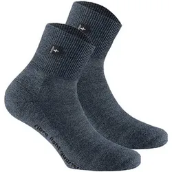 ROHNER Rohner Advanced Socks Unisex Quarter Trekking Socken 2er Pack - Fibre Light Quarter, Größe 42-44 in Blau Blau