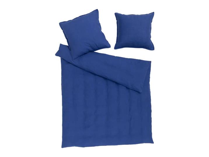 Duvetanzug Lindau, Atelier Pfister, blau, Leinen