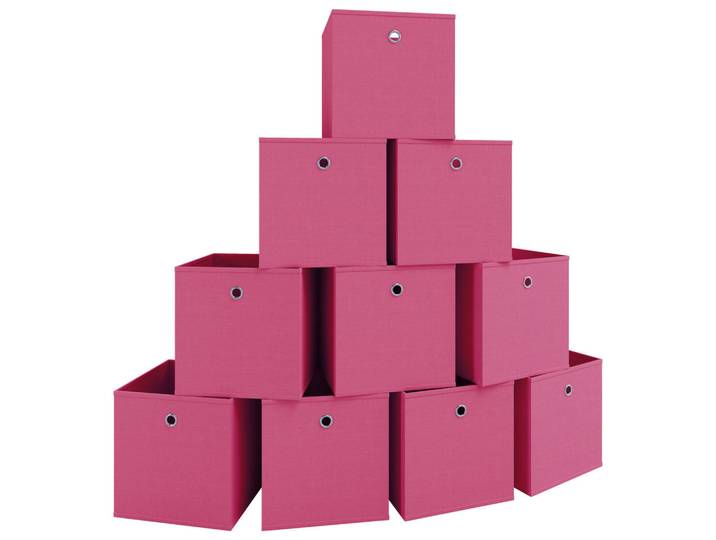 Mid.you Faltbox, Pink, 27x28x27 cm, faltbar, Ordnen & Aufbewahren, Kleideraufbewahrung, Faltboxen & Hängeaufbewahrung