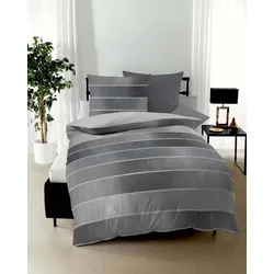 kaeppel Bettwäsche Satin Timeless zinn 155x200 cm + 80x80 cm