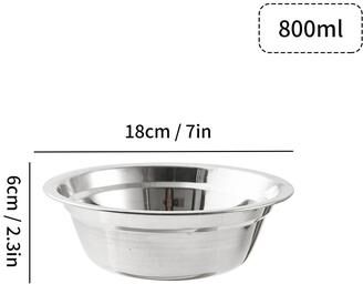 Uplift Picks Large Capacity Stainless Steel Mixing Bowl Salad Kneading Bowl 18 Cm