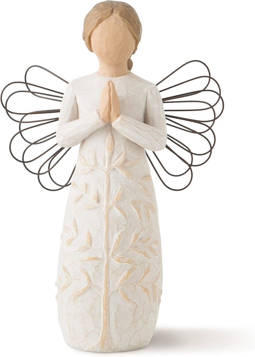 Decoratief Figuur Een Gebed - Handgeschilderd Harsbeeldje voor Huisdecoratie
