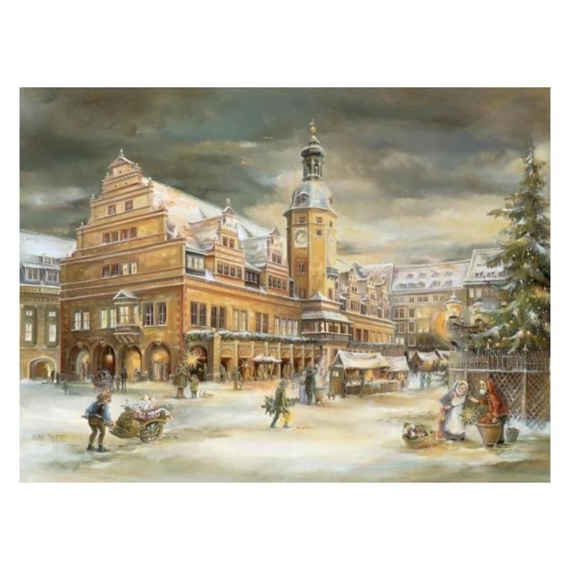 Olewinski & Tochter 2917 - Weihnachtspostkarte "Leipzig Rathaus" (2917)