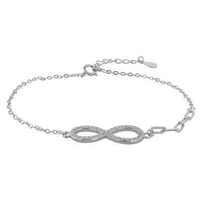 Armband ADELIA´S "Damen", silber, Armbänder, Damen, 20cm, Silber 925 (Sterlingsilber), Armband, Ideal als Geschenk zum Geburtstag