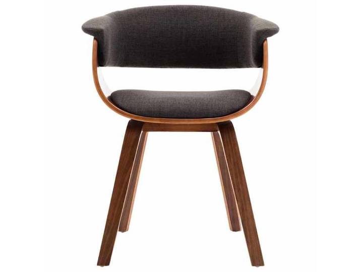 Chaise respirant - Design ergonomique - - CHIC - Chaise à manger - Gris Bois courbé et tissu@49367