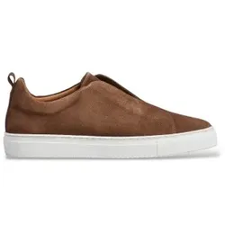 Hackett London für Herren. HMS200098 Vision Sneaker aus Leder in Braun (41), Wohnung, Spaltleder, Keine, Lässig