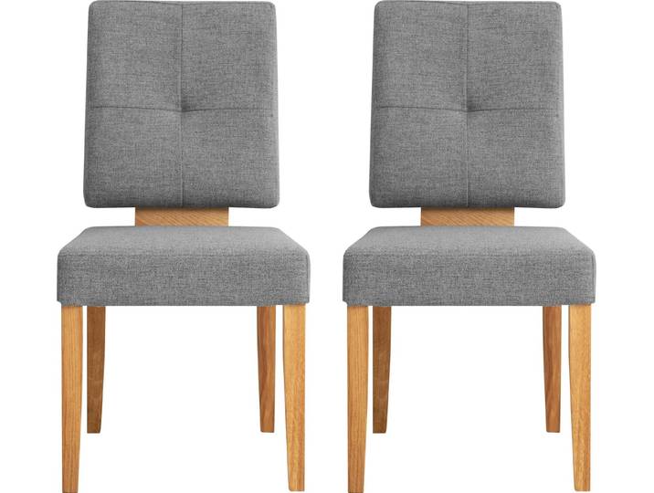 OTTO home Esszimmerstuhl Ponza Polsterstuhl (Set, 2 St), Gestell Eiche massiv geölt, Esszimmer Bestseller