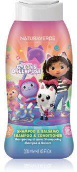 Gabby's Dollhouse Naturaverde Kids champô e condicionador para crianças 250 ml. Naturaverde Kids
