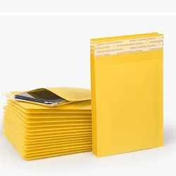 Espírito rebelde 300 Luftpolsterumschläge Gelb 10x16,5 cm | Sichere Versandtaschen | Verpackung für Vinted & Co.