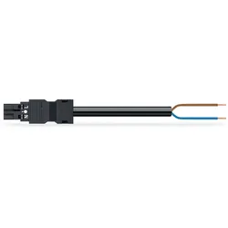 Wago 771-8992/207-801 konfektionierte Anschlussleitung,Eca,Stecker/offenes Ende,schwarz 7718992207801