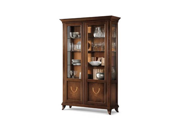 JVmoebel Glasvitrine Klassische Vitrine im eleganten Design für stilvolle Wohnräume Made in Europa