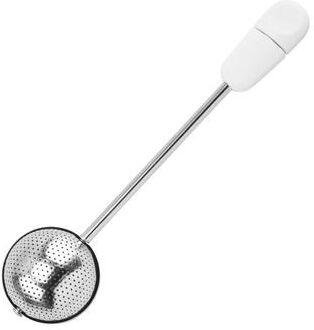 Uplifted Trends Rotating Stainless Steel Tea Infuser Ball For Loose Leaf Tea With Chain Hook white