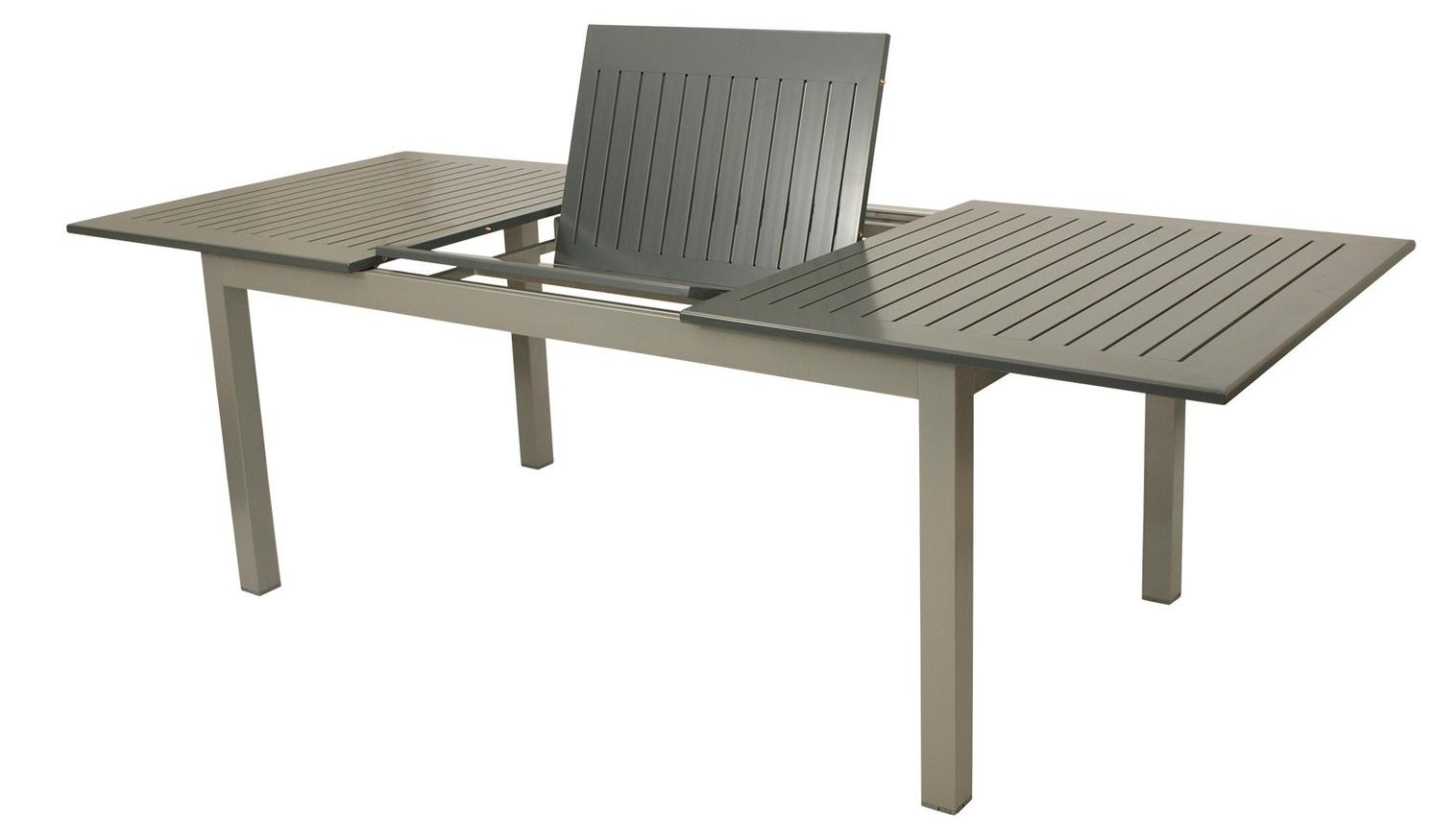 Ausziehtisch Bajazzo XXL Tisch Aluminium hellgrau/dunkelgrau