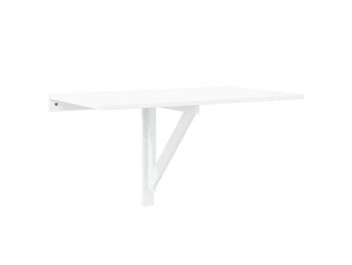 “Winter Sale TOP Tables pliantes Blanc - Table murale rabattable Blanc 100x60cm PRO64815