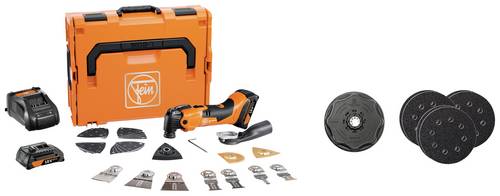 Fein AMM 500 PLUS CE-Set 71293868000 Akku-Multifunktionswerkzeug inkl. 2. Akku, inkl. Ladegerät, mit Zubehör, inkl. Koffer 18V