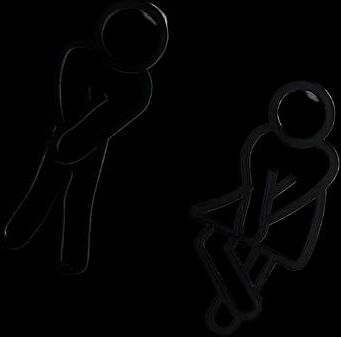 Uplifted Finds Funny 2D Flat Restroom Door Sign For Men & Women Creative Bathroom Wall Decor Funny 2D Flat Restroom Door Sign For Men & Women Creative Bathroom Wall Decor
