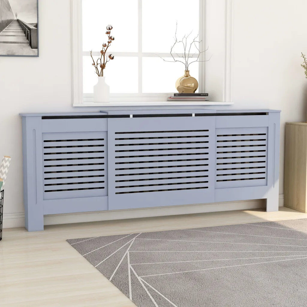 Belfry Heating Io Adjustable Radiator Cover Grey 81.5cm H X 141cm W X 20.5cm D