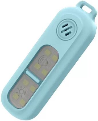 INF Alarme de sécurité personnelle portable : Alarme 130dB avec lumière stroboscopique LED rechargeable USB Bleu