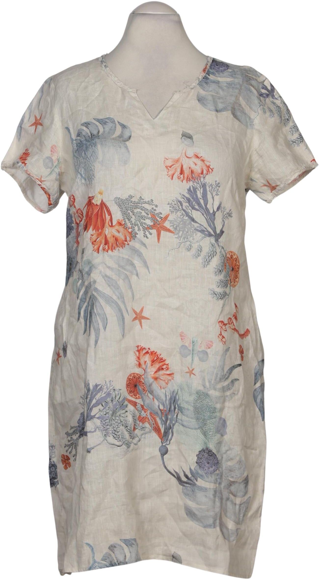 Malvin Damen Kleid, Mehrfarbig, Gr. XL, Leinen - Second Hand