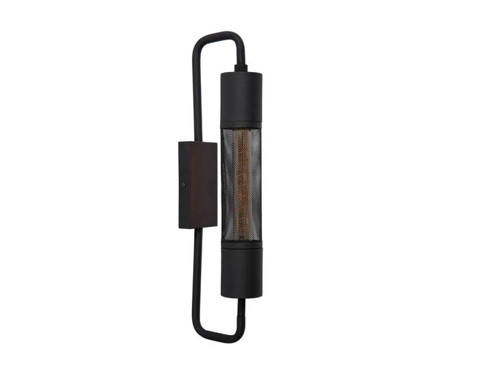 Lucide Wandleuchte Calixt, Schwarz, Metall, zylindrisch, 8x51x14 cm, Reach, RoHS, kabellos, Lampen & Leuchten, Innenbeleuchtung, Spots & Strahler, Wandstrahler