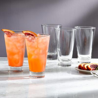 Libbey Modern Bar Essentials Tumbler Glasses, 14-ounce, Set of 6 - Set of 6