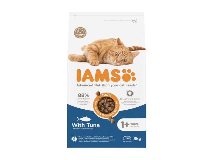 IAMS kattenvoer voor volwassen katten met tonijn 3 kg