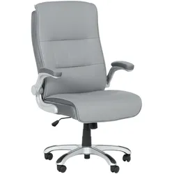 Carmen 6106 Chefsessel mit Kunstleder – Grau