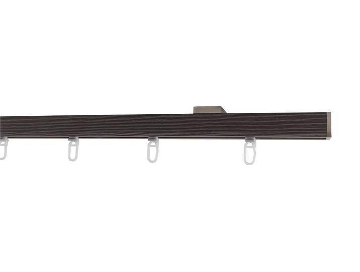 Gardinenstange GARESA Finn Deckenmontage , braun (grau, edelstahlfarben), L:130cm, Gardinenstangen, Gardinenstange, Innenlaufprofil, Deckenmontage