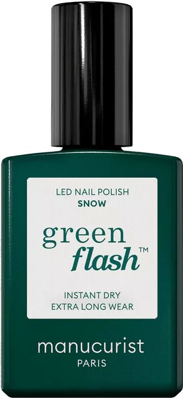 Manucurist - Nagellack Green Flash Snow (Blanc pur), 15 ml
