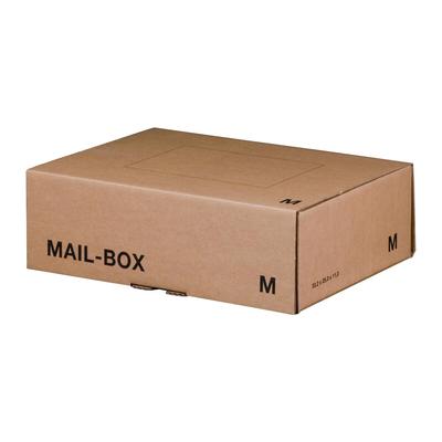 VEPATIM 20x Versandkarton 331x241x104mm MAILBOX M mit Steckverschluss wiederverschließbar braun