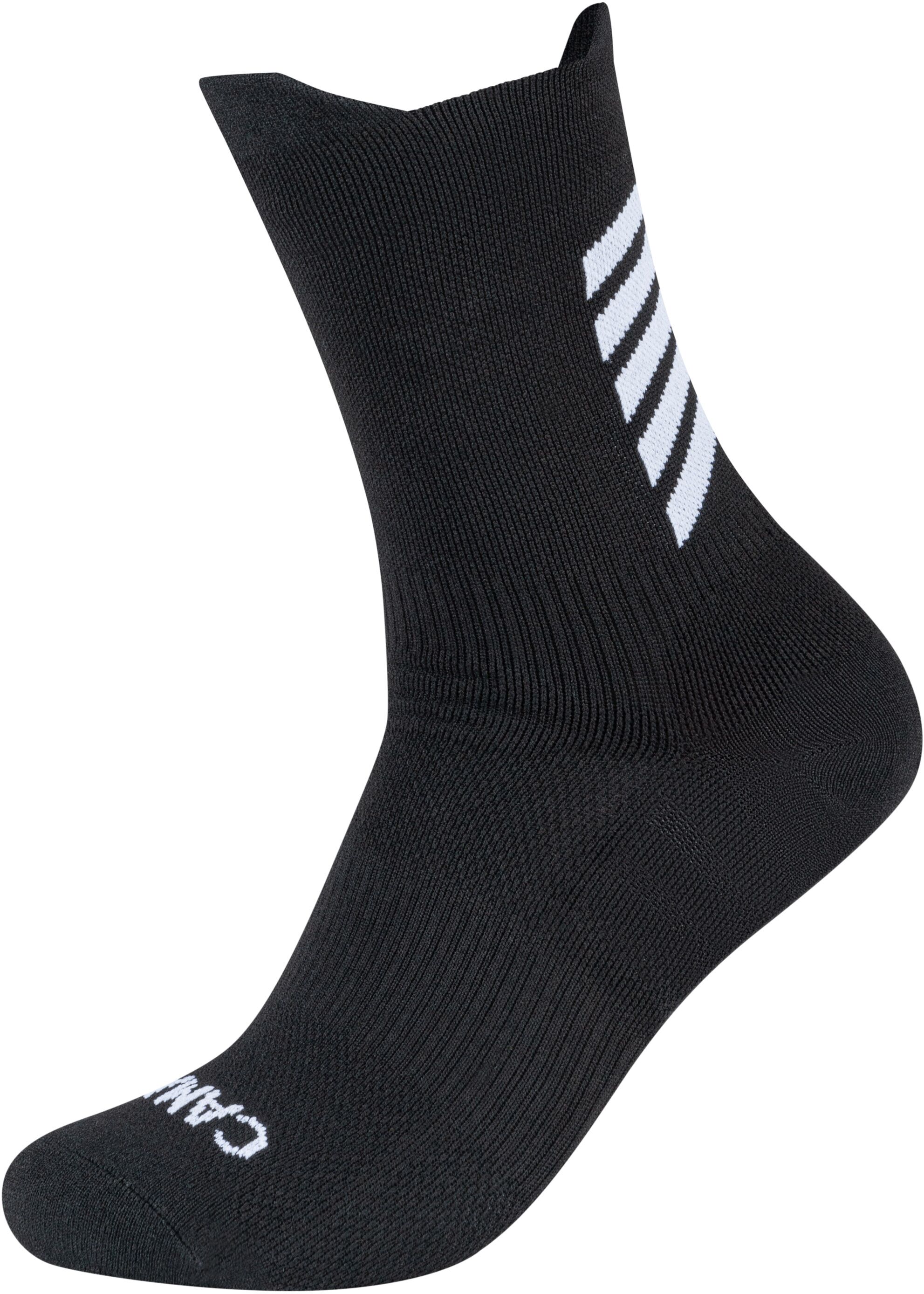 Socken CAMANO "function", Herren, Gr. 35-38, bunt (schwarz, weiß), Elasthan, Polyamid, Polyester, unifarben, Socken Socken, mit extra Fußgewölbeschutz