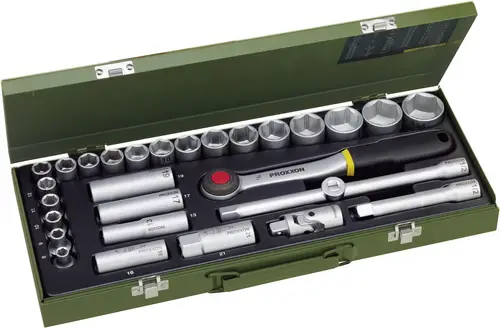 Proxxon Industrial Steckschlüsselsatz metrisch 1/2 (12.5 mm) 29teilig 23000