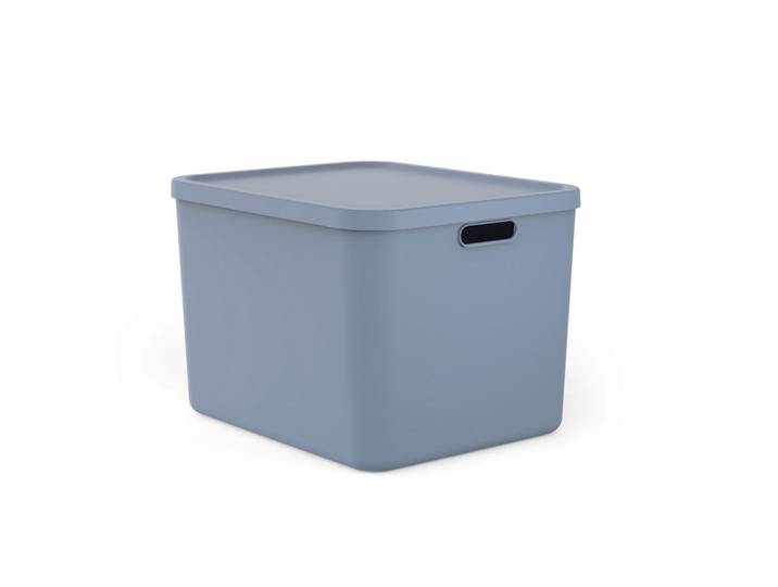 Rotho Aufbewahrungsbox, Pastellblau, Kunststoff, 40.5x34x48.9 cm, Tragegriff, stapelbar, Ordnen & Aufbewahren, Deko- & Aufbewahrungsboxen, sonstige Boxen