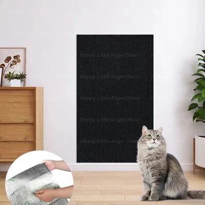 Inspired Living PurrGuard Custom Cat Scratch Protector Mat For Sofas & Furniture black 60x100cm