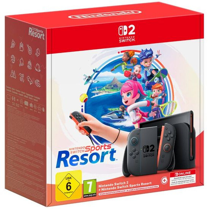 Nintendo Switch 2 met Nintendo Switch Sports Resort en 3 maanden Nintendo Switch Online