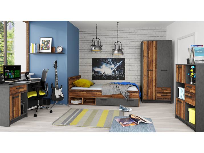 Penderie 87cm Gris