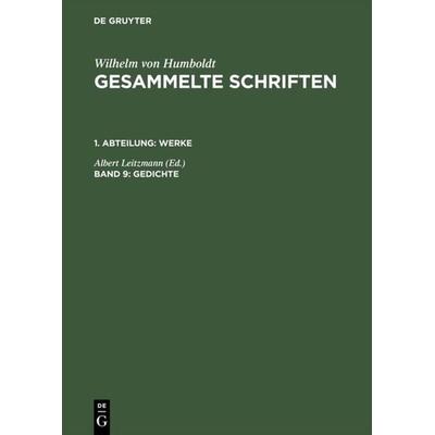 Gedichte, Gebundene Ausgabe von , De Gruyter, 978-3-11-019261-2