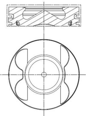 Mahle Kolben 001pi00106001 Für Zylinder 1-3