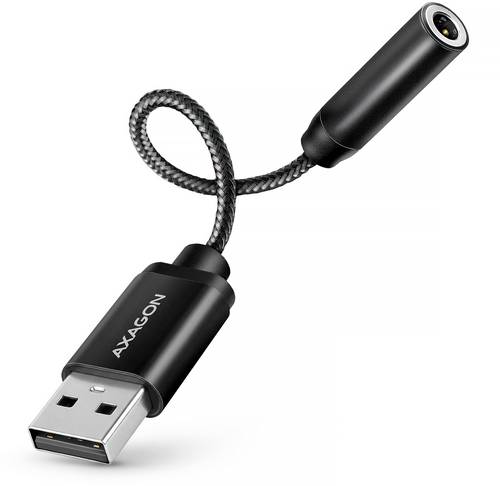 AXAGON USB 2.0 Adapter [1x USB-A Stecker - 1x Klinkenbuchse 3.5 mm] ADA-HA