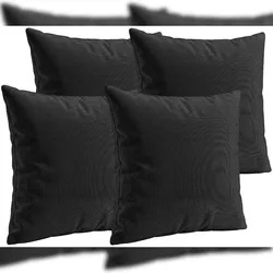 CLP Kissenbezüge 4er Set Stoff HBT: 45x45x45 cm anthrazit