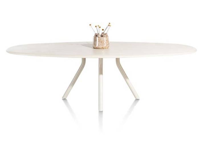 XOOON Lund Esszimmertisch oval MDF-Tischplatte
