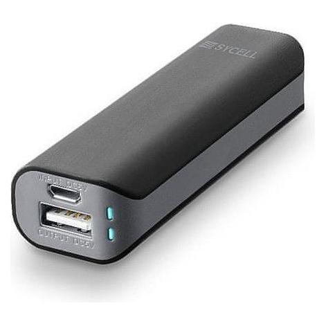 Cellularline SYCELL power bank 2500, black (2500 mAh) (8018080283024)