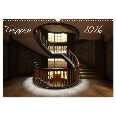Treppen (Wandkalender 2026 DIN A3 quer), CALVENDO Monatskalender