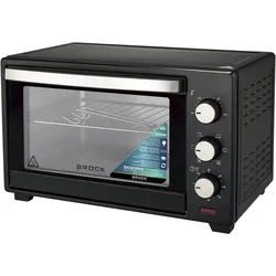 Brock Electronics Elektrobackofen TO 6001 B Elektrobackofen, Kleinbackofen, Schwarz