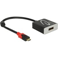 USB Adapter, USB-C Stecker > DisplayPort Buchse schwarz, 20cm, DP Alt Mode