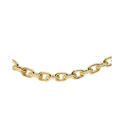 Kette ohne Anhänger ADELIA´S "Collier Halskette aus 925 Silber vergoldet", gold, Halsketten, Herren, 50cm, Silber 925 (Sterlingsilber)