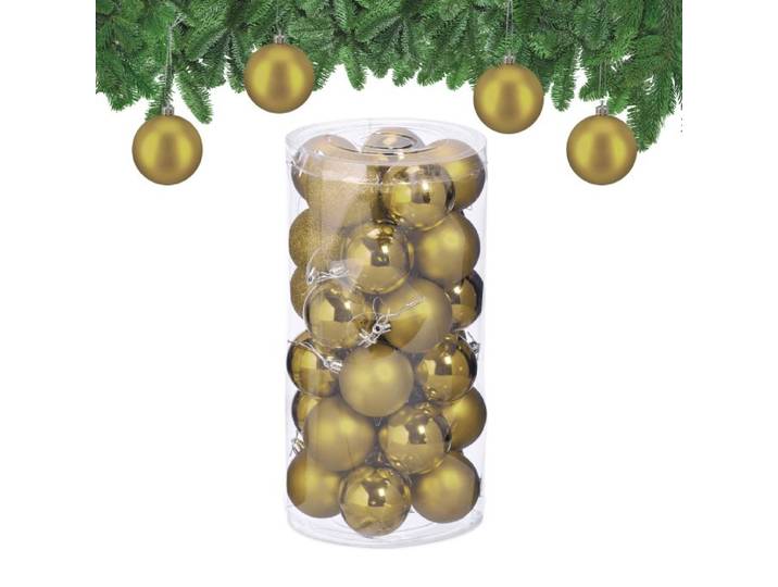 Relaxdays Weihnachtskugeln im 30er Set