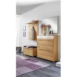Voss Möbel Garderobenkombination Vedo Holz Braun Eiche