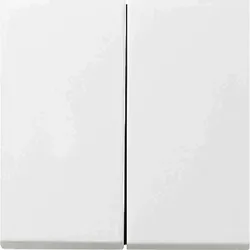 Gira Fläche zweiteilige Wippe, Schalter/Taster, reinweiß, glänzend, 0295112