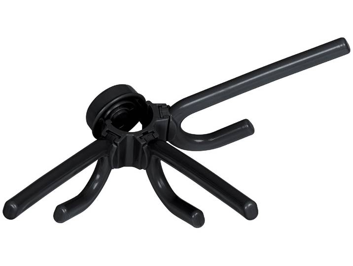 Kleiderhaken WENKO Herkules , schwarz, B:29cm H:12,5cm L:15cm, Kunststoff, Haken, Kleiderhaken, ohne Bohren